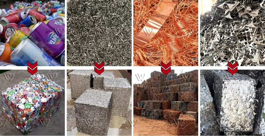 Hydraulic Scrap Baling Press Mini Metal Briquetting Machine for Small Scrap Yard