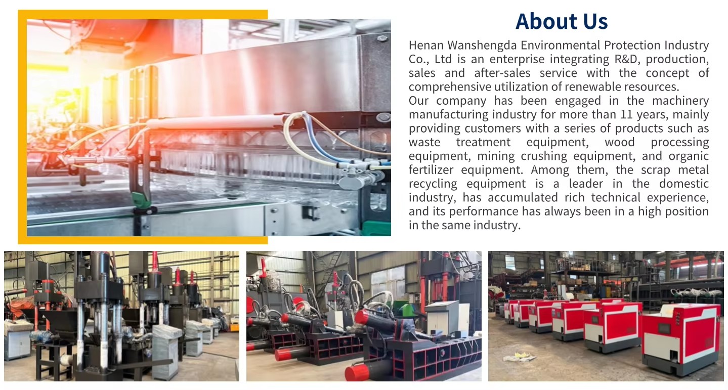 Hydraulic Scrap Baling Press Mini Metal Briquetting Machine for Small Scrap Yard