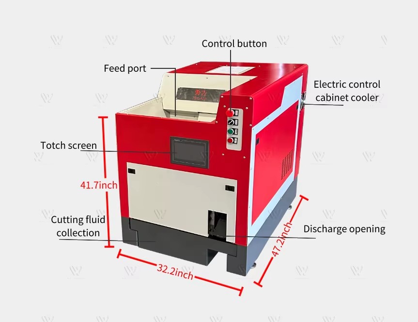 Automatic Hydraulic Scrap Metal Copper Iron Steel Aluminum Chips Briquette Press Machine