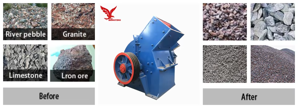New Gold Ore Hammer Crusher Mill Stone Hammer Essential for Manufacturing Plants Stone Crusher Machine