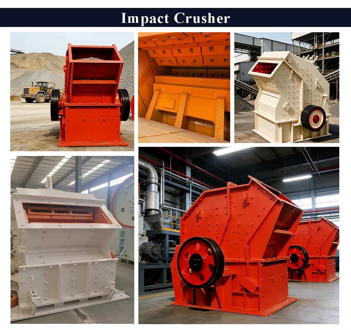 Impact Rock Breaker Machine with Conveyor Mill Adaptability for Rock Processing