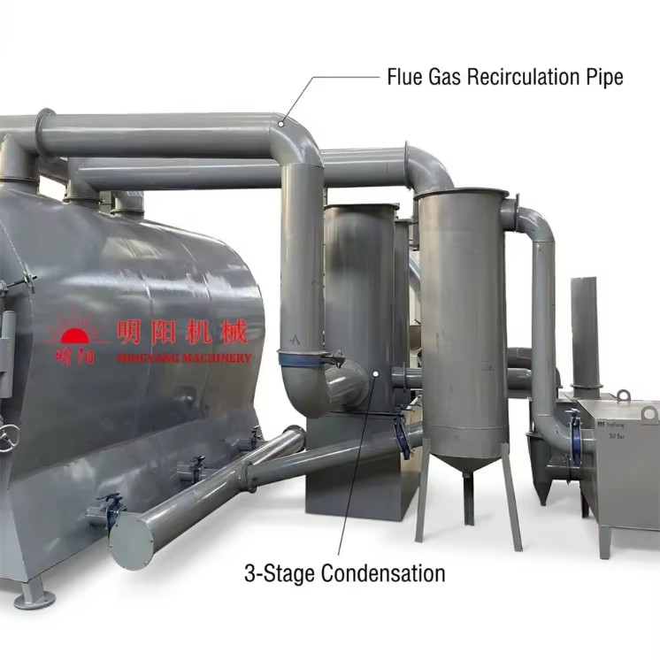 Commercial Horizontal Carbonizer Furnace Smokeless Wood Charcoal Carbonization Stove Biochar Retort Machine