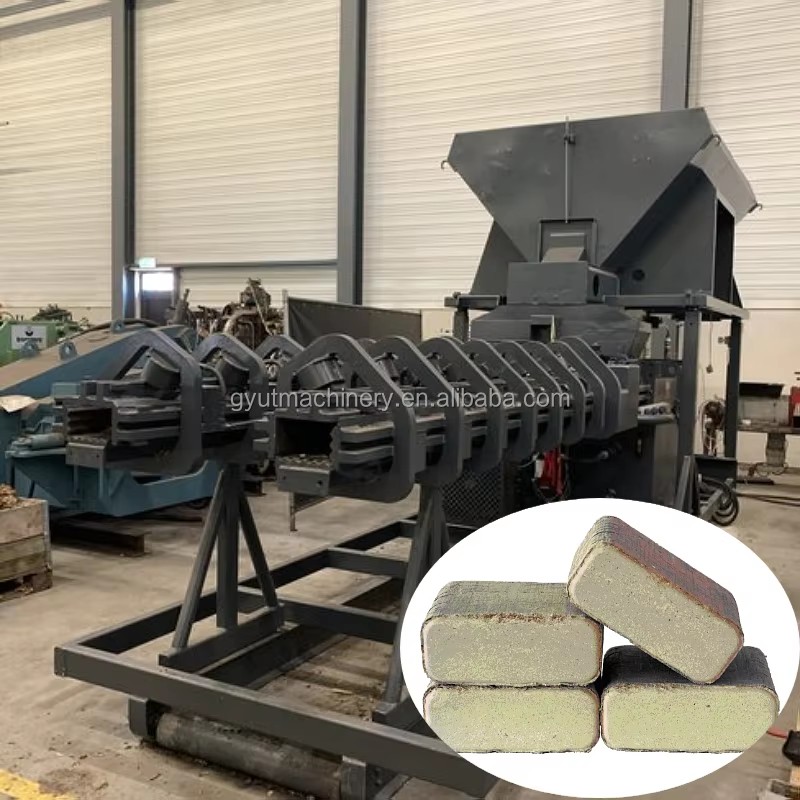 UT Biomass Briquetting Machine Hydraulic Briquette Press for Wood Chip Sawdust 500-1200kg/h Capacity 380V/415V Long Service Life