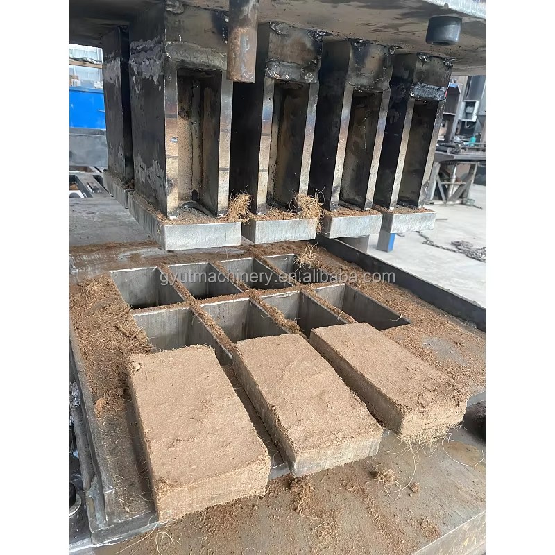 Automatic Coco Peat Briquette Press Machine Coir Pith 650G Block Making Machine