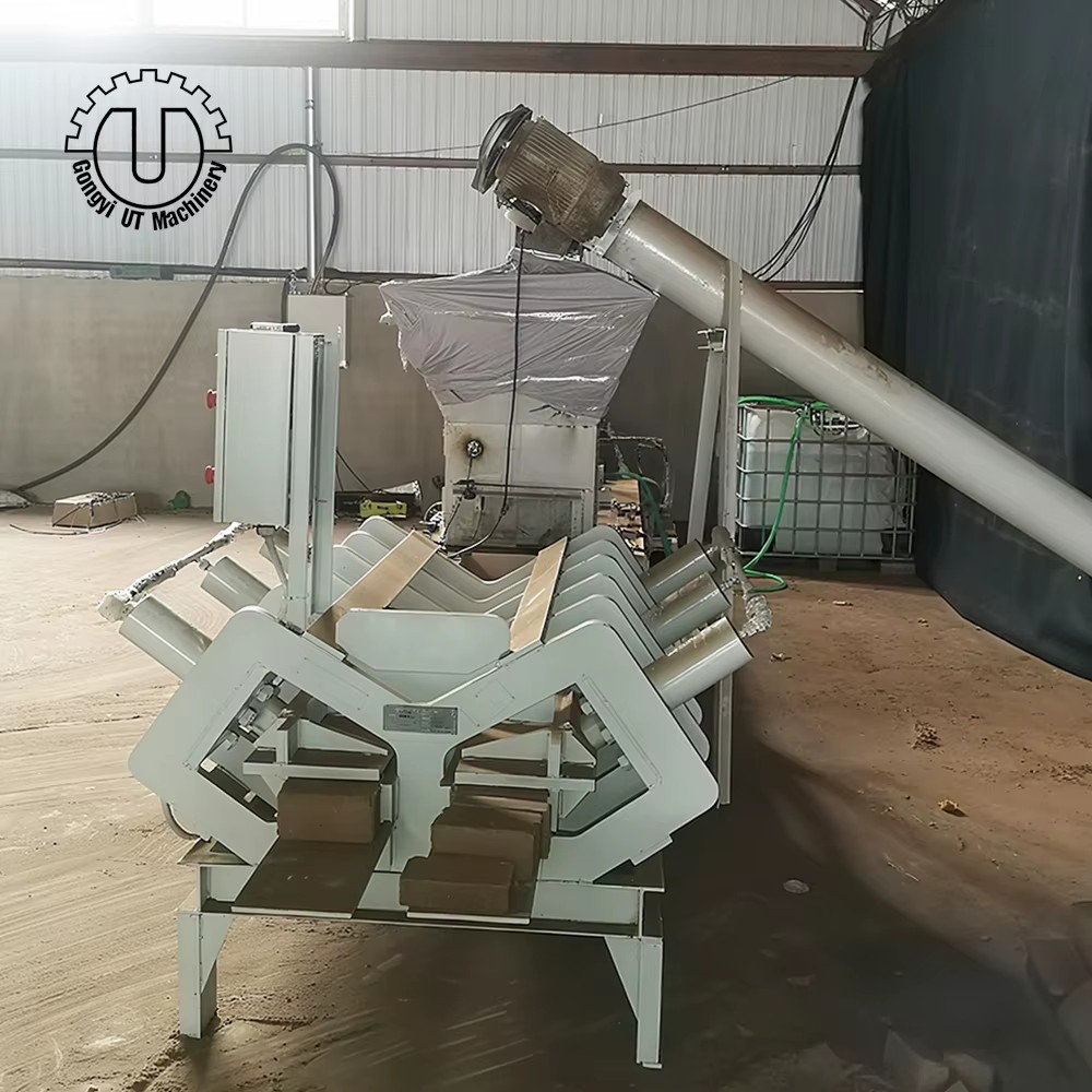 Automatic Coco Peat Briquette Press Machine Coir Pith 650G Block Making Machine
