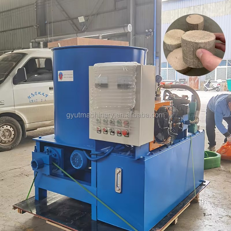 Hydraulic Wood Briquetting Machine Agricultural Biomass Briquette Press Machine Wood Chips Briquette Press