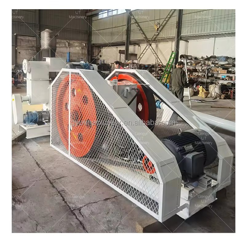 Mechanical Stamping Biomass Briquette Press Machine 1200kg/h Rice Husk Briquette Making Machine