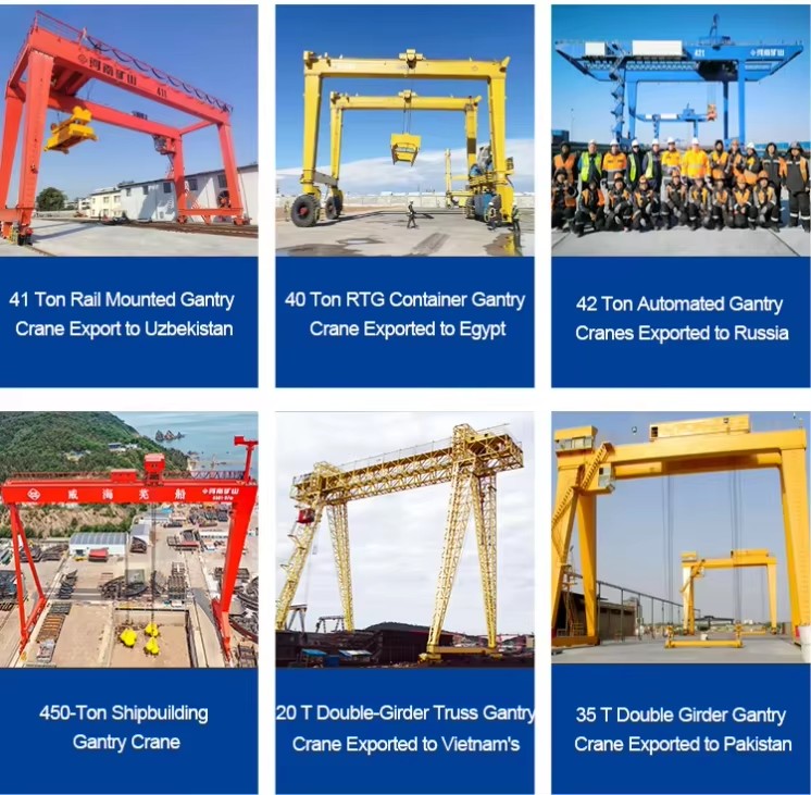 M5 Duty Single Girder Gantry Crane 8T with VFD Hoist for Steel Mill Scrap Yard Continuous Casting Operation