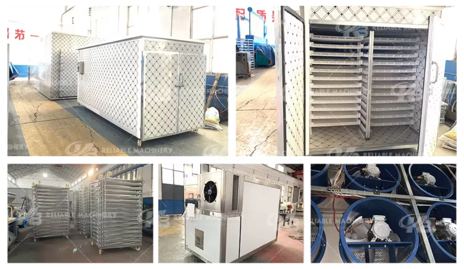 Professional Automatic Continuous Charcoal Briquette Drying Machine Large Capacity Box Dryer for Sawdust Coal Briquette