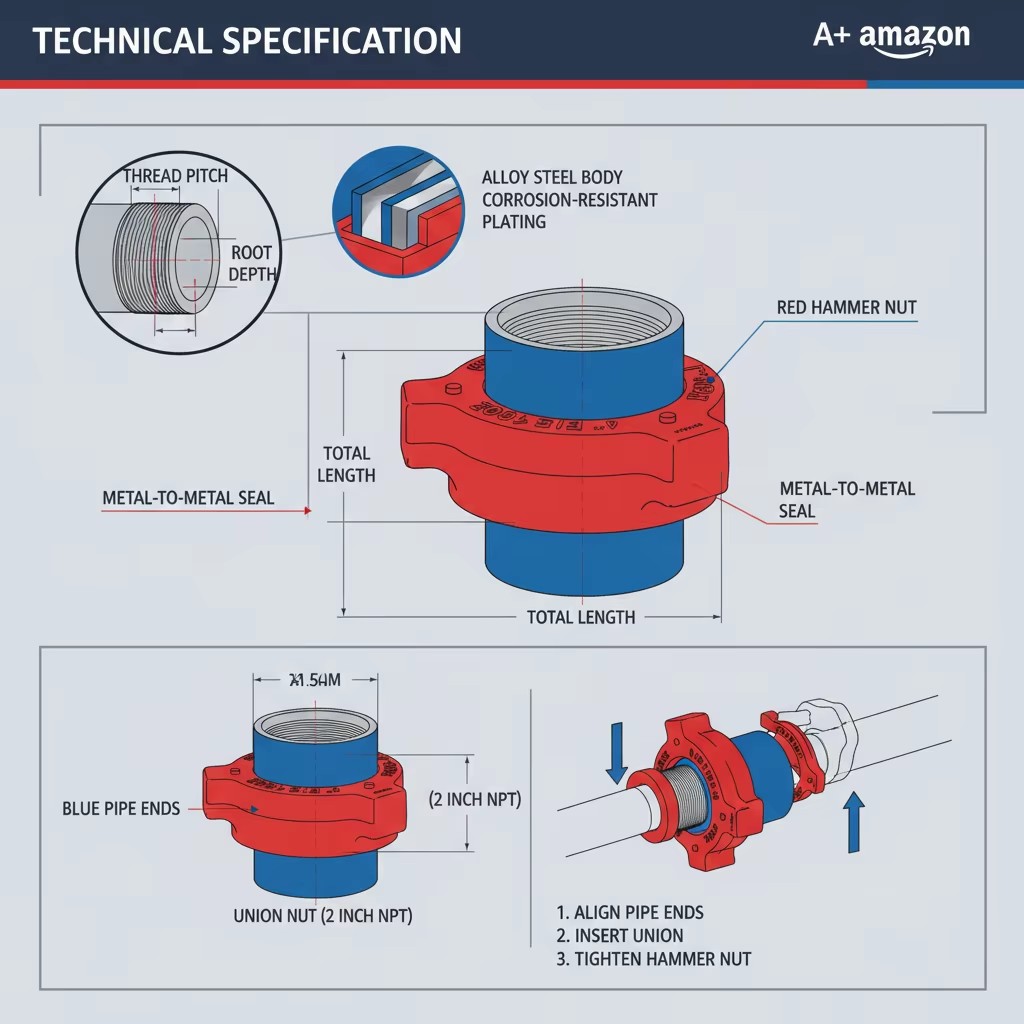 Brand High Pressure API NPT Threaded Hammer Union Oilfield Hard Pipe Fitting
