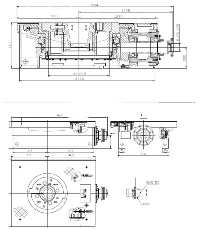 API 7K Oilfield Drilling Rig Equipment Rotary Table