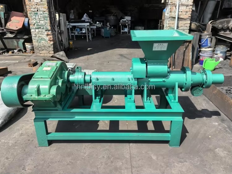 Reliable performance Coal Powder Rod automatic Cutting charcoal Dust Briquette Making Machine for wholesales
