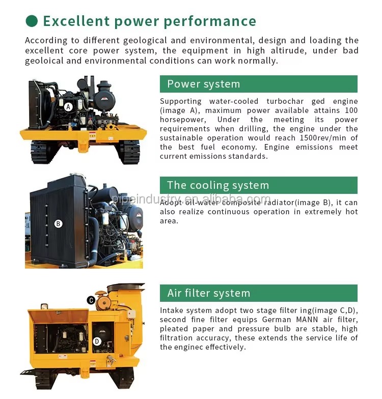 Trailer Mounted Drilling Rig for Oilfield Investigation and SPT Equipment