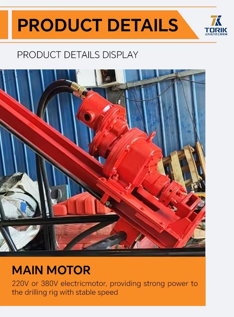 Best-Selling Pneumatic Percussive-Rotary High Pressure Mining Machines Core Motor Assembly Rock Drilling Equipment Slope