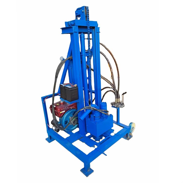 Diesel Water Well Rock Drill Rig Machine for Hard Borehole Drilling