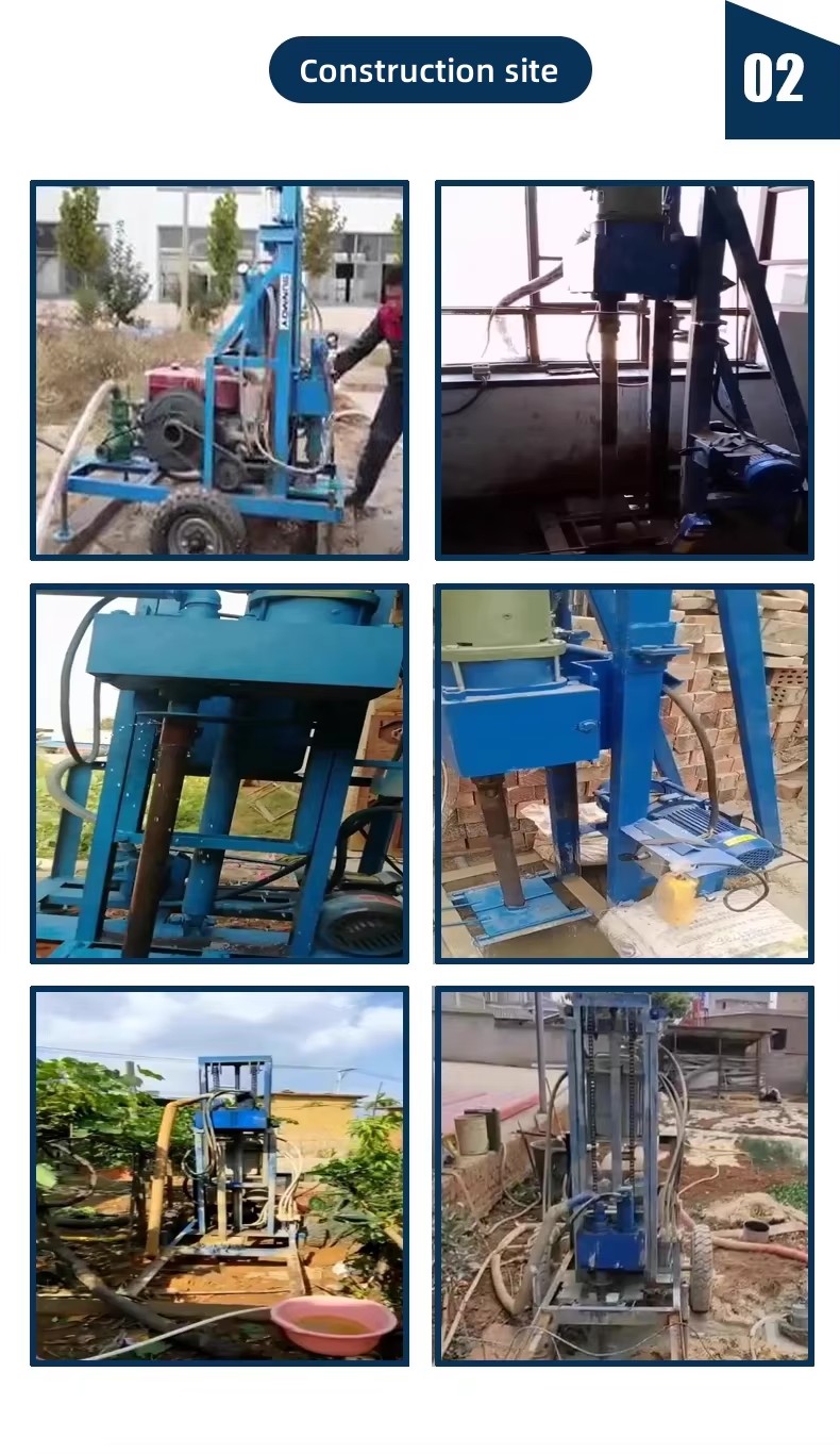 Diesel Drilling Rig, Small Hydraulic Drilling Rig, Household Deepwater Well Drilling Rig