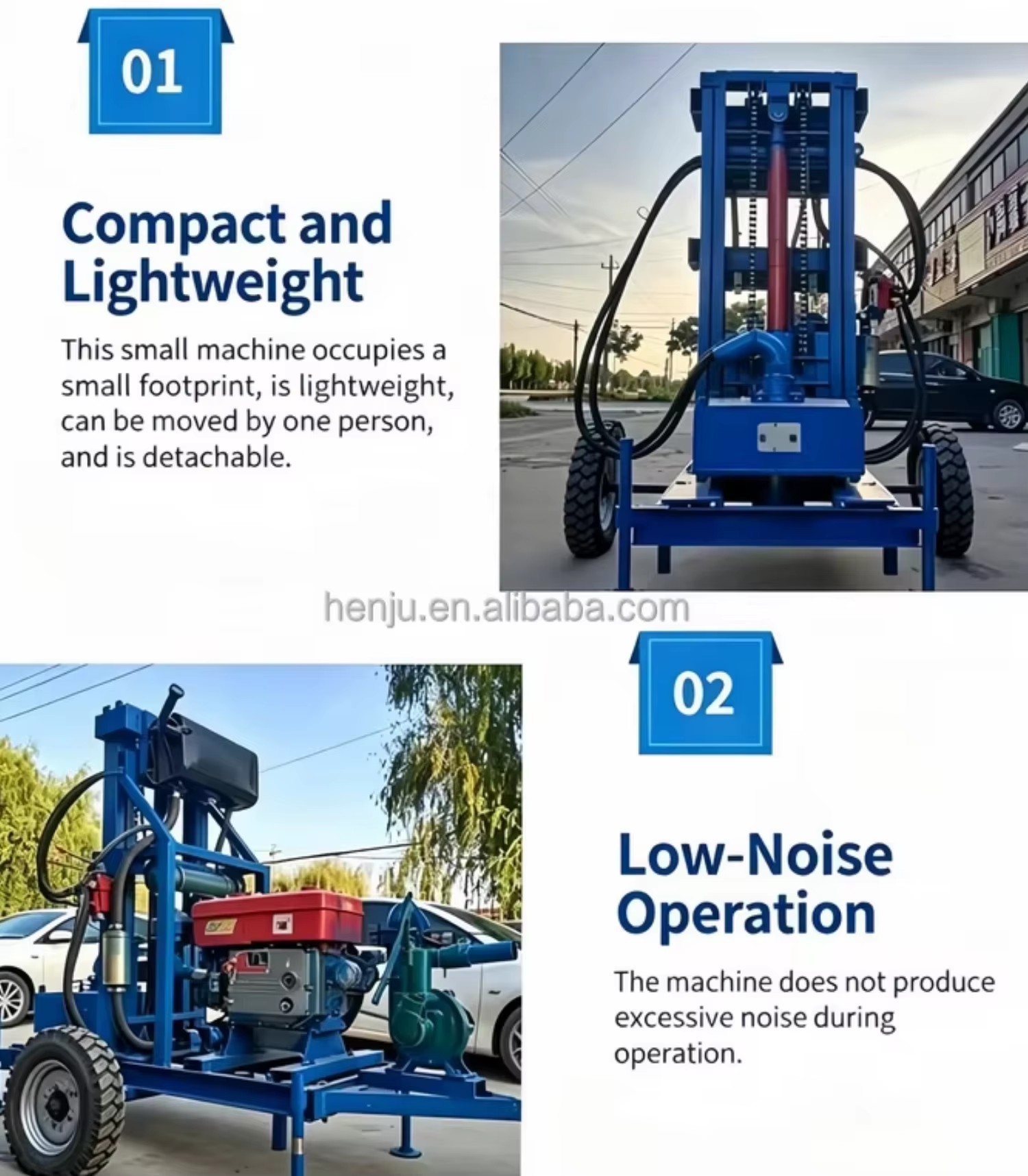 100m-150m Deep Drilling Rig Water Well Drill Machine Hydraulic Drilling Machine