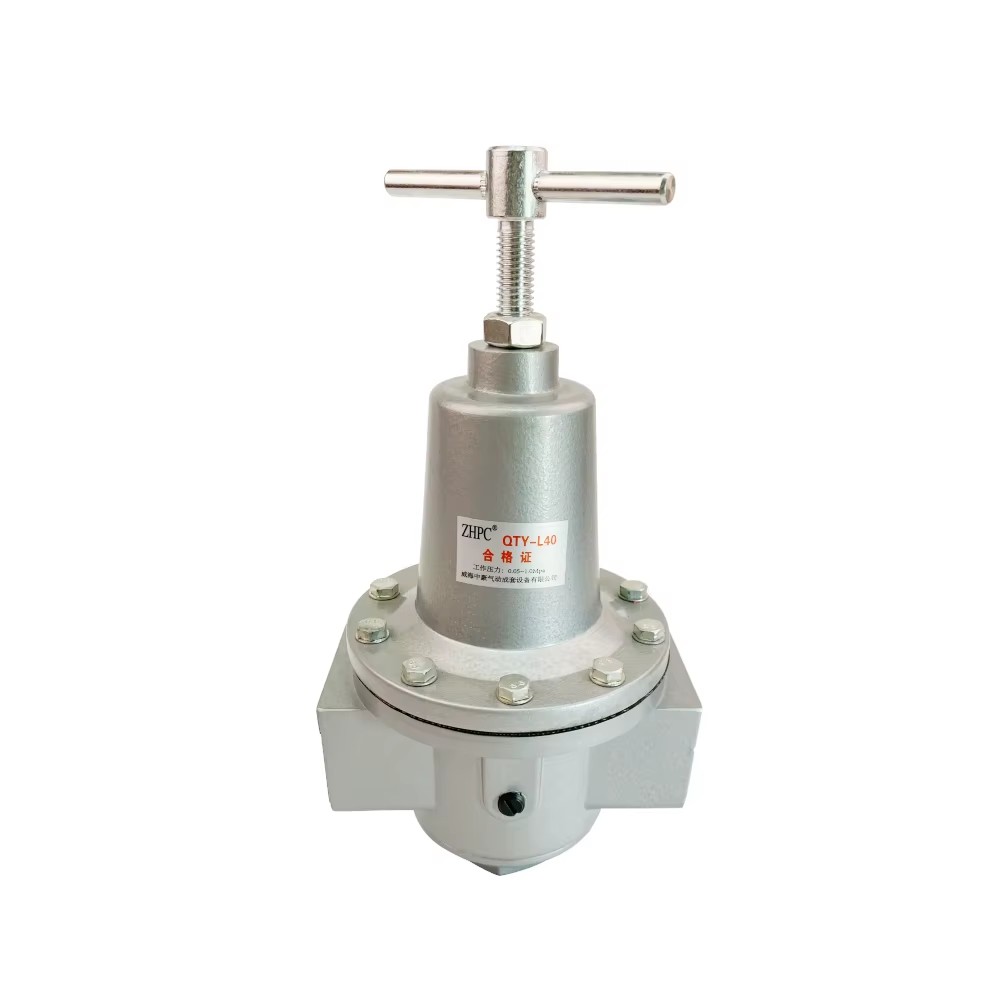 Air Pressure Reducing Valve QTY-L25 Gas Valve G1 ZHPC Silver Gray Oilfield Pneumatic for Drilling Rig