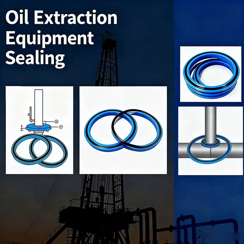 DSH Oilfield PU Seals | 95 Shore Hardness | 5000 psi High Pressure Resistant | Drilling Rig Hydraulic Cylinders Actuators Seal