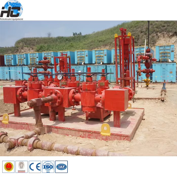 Oilfield Wellhead Manufacturers API 16C Choke and Kill Manifold / Manual & Hydraulic Choke Manifold