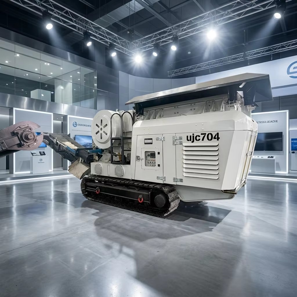 UPSEN U-JC704 Heavy Duty Tracked Jaw Crusher [