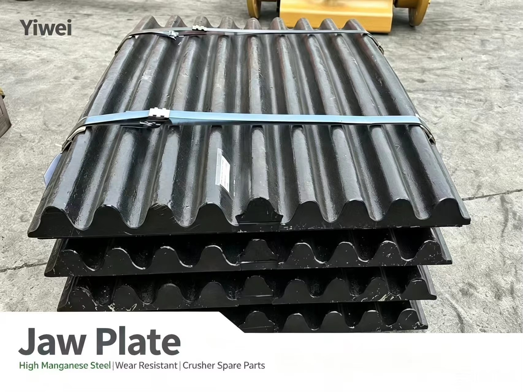 Custom Wear Resistant High Manganese Steel Jaw Plate Casting for Ore Mining Construction Stone Crusher