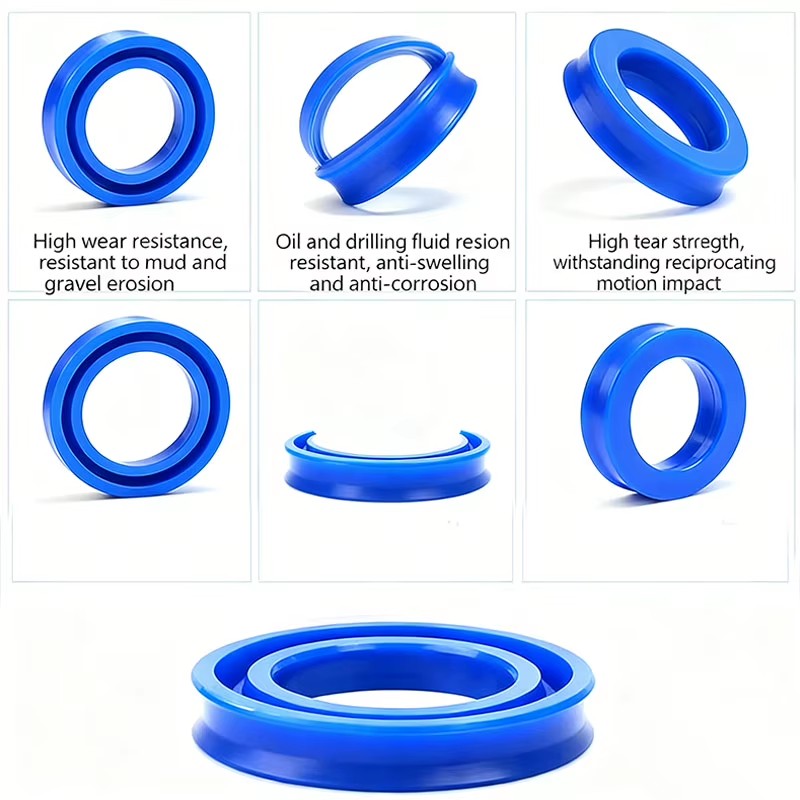 Oil & Gas PU Seals, Polyurethane Buffer Seals for Drilling Equipment, High Pressure Abrasion Resistance Mechanical Seal