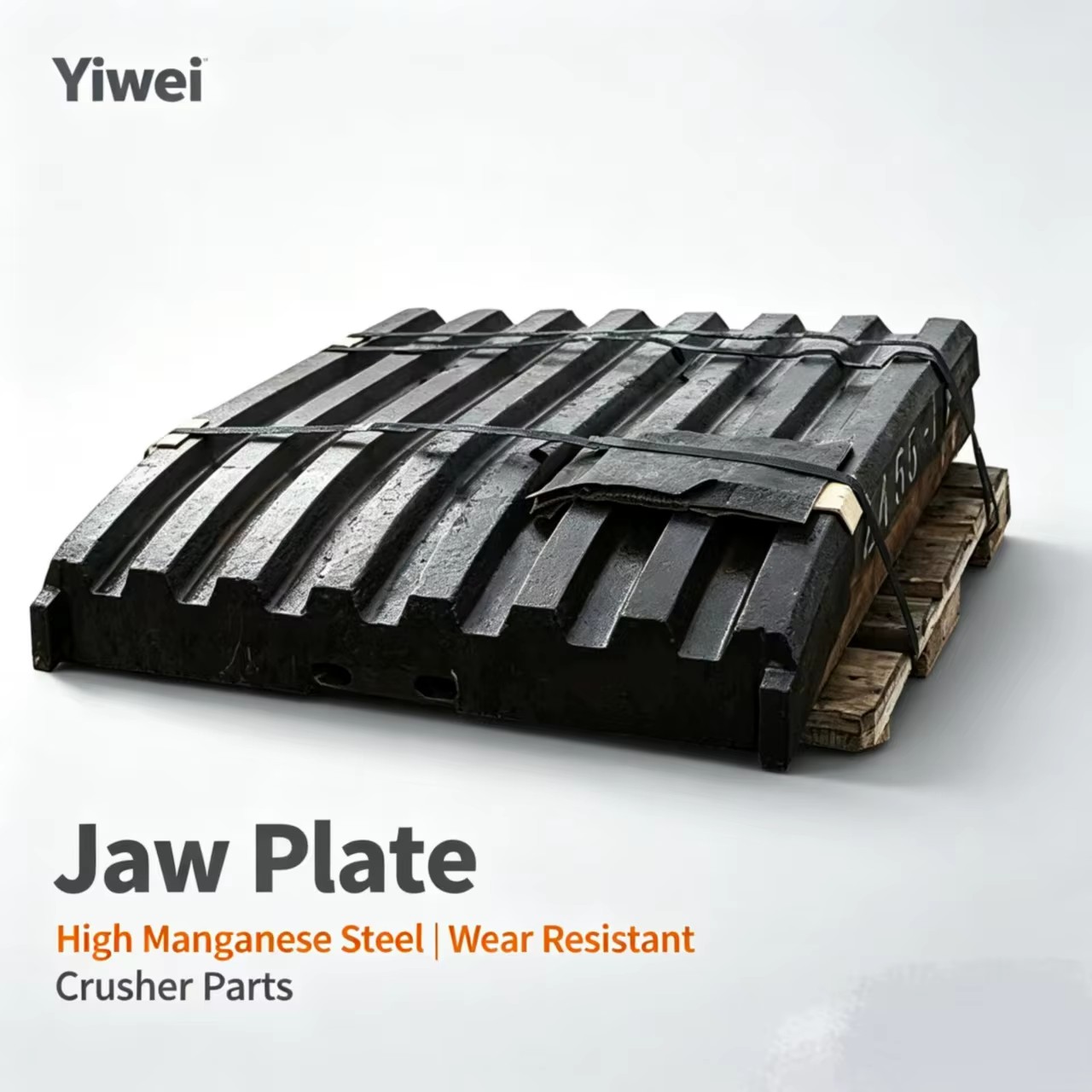 Super High Efficiency Henan Stone Crusher Parts Carbon Steel Jaw Plate Wear Resistant Forging Custom Size Mining 1 Year