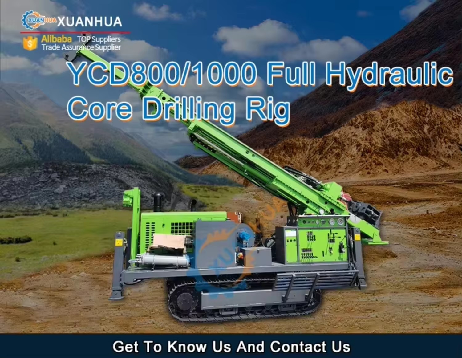 Small Full Hydraulic Underground Geotechnical Core Drill Rig Portable Rock and Soil Sampling Machine for Mine Drilling Rig