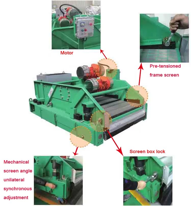 Drilling Rig Shale Shaker Oilfield Mud Electric Drilling Well Shaker vibrating screen