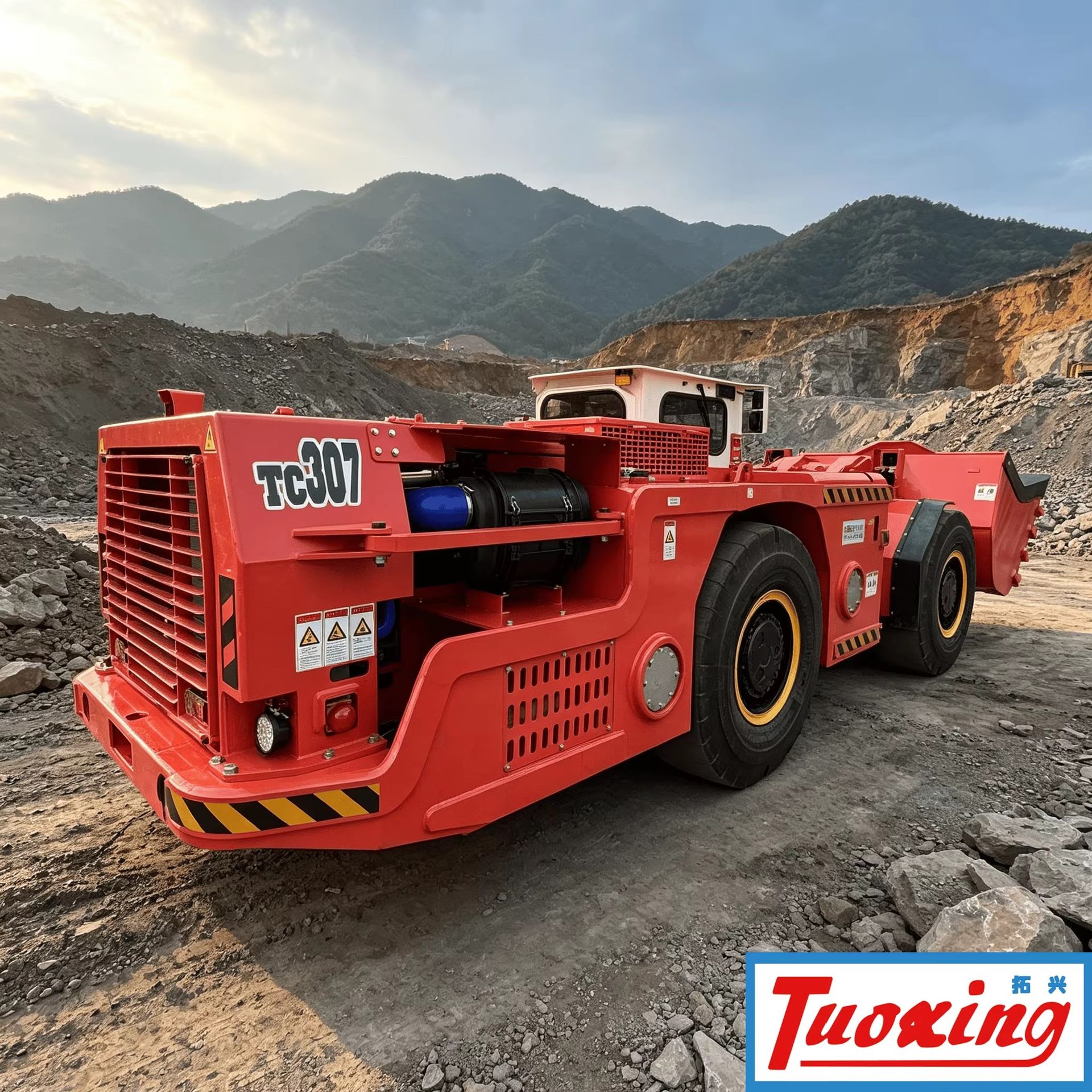 Diesel Powered Scooptram LHD TC-307 Underground Mining Loader 7 Ton 3 Cube Bucket Full Hydraulic Loader Underground