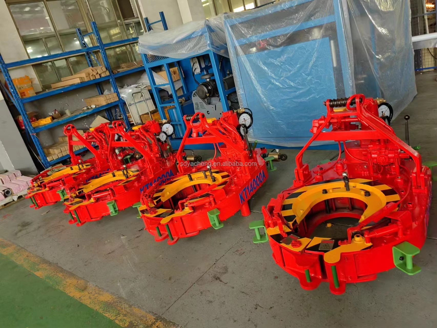 API Wellhead Tools TQ340-20 Hydraulic Casing Power Tong With Torque Gauge