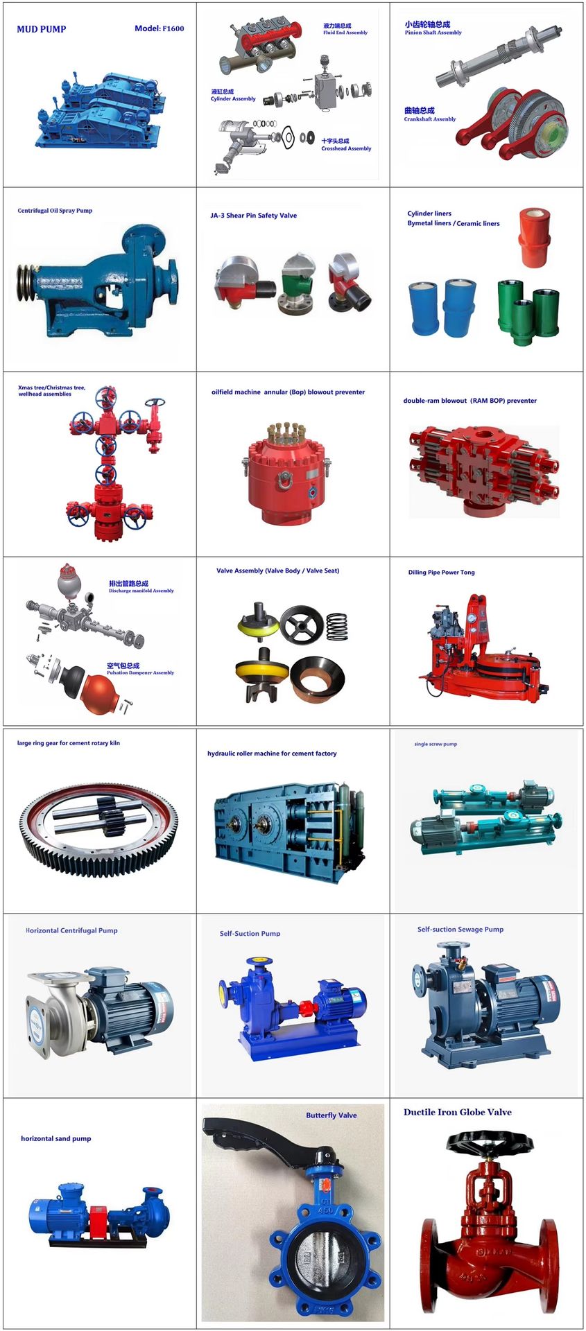 High Quality API Standard Oilfield Well Drilling Mud Pump Valve Assembly