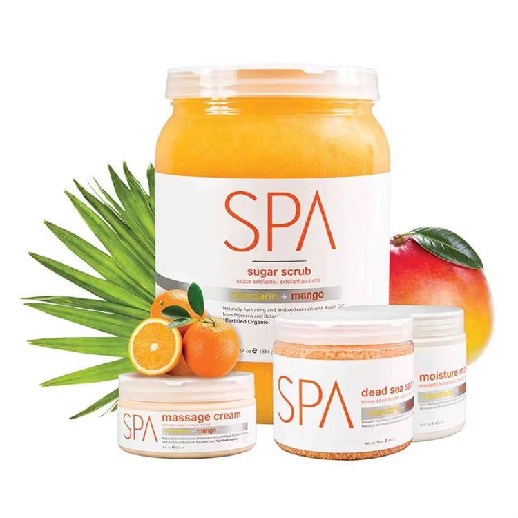 Private Label Bulk 8 in 1 5 Gallons Exfoliating Wine Herbal Mint Gel Lemon Honey Sugar Gommage Para Pedicure Foot Scrub Kits Set