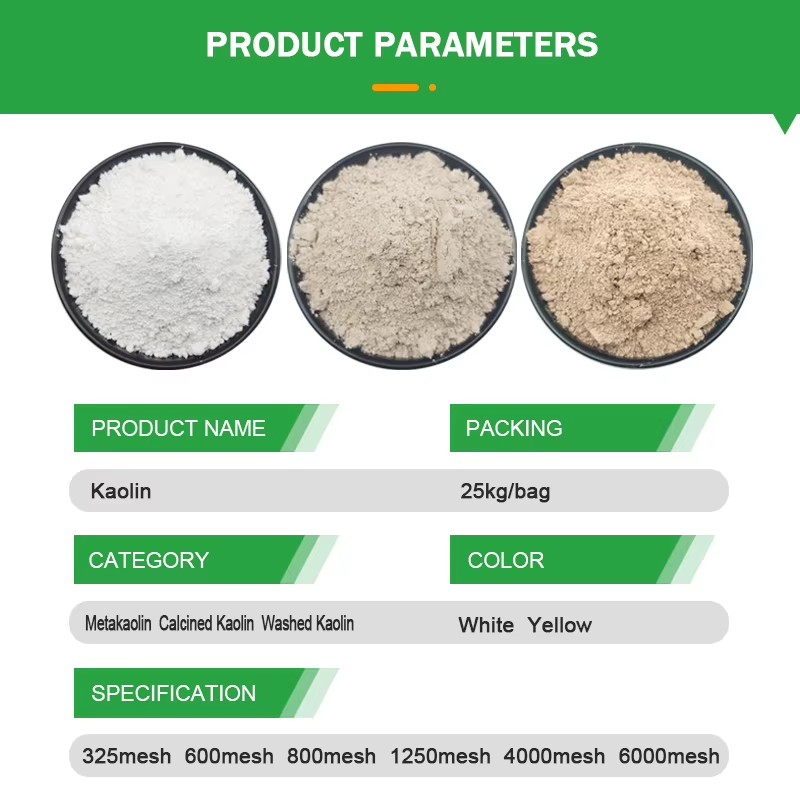 Chinese White Kaolin Clay Powder for Various Applications Cosmetics Ceramics Paper Industry Manufacturing