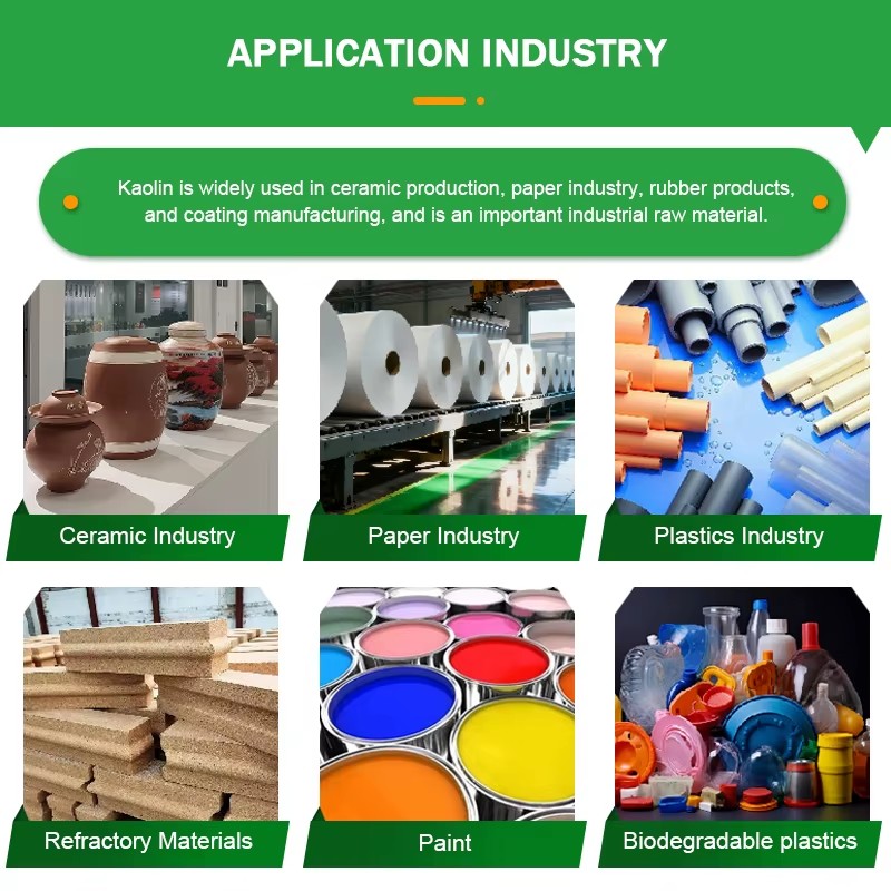 Chinese White Kaolin Clay Powder for Various Applications Cosmetics Ceramics Paper Industry Manufacturing