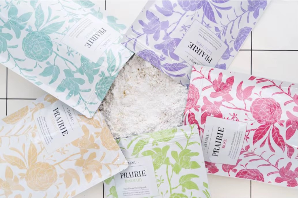 Hotselling Korean Skincare Lavender Herbal Jelly Modeling Diatomaceous Earth Powdered Mask 1kg Family Pack Face Deep Cleansing
