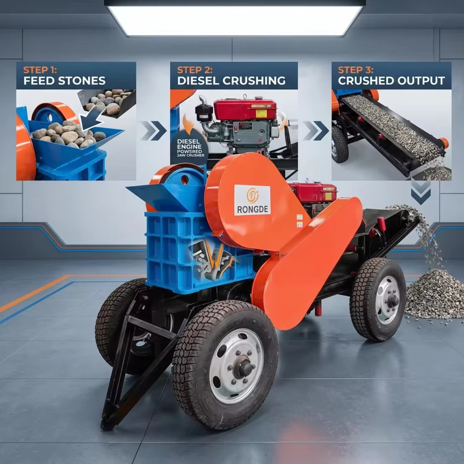 Diesel Jaw Crusher Portable