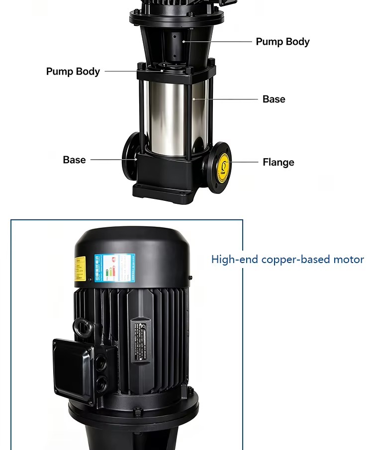 ChaodunPump CDM/CDMF Vertical Multistage Centrifugal Pump Booster Variable Frequency Pump