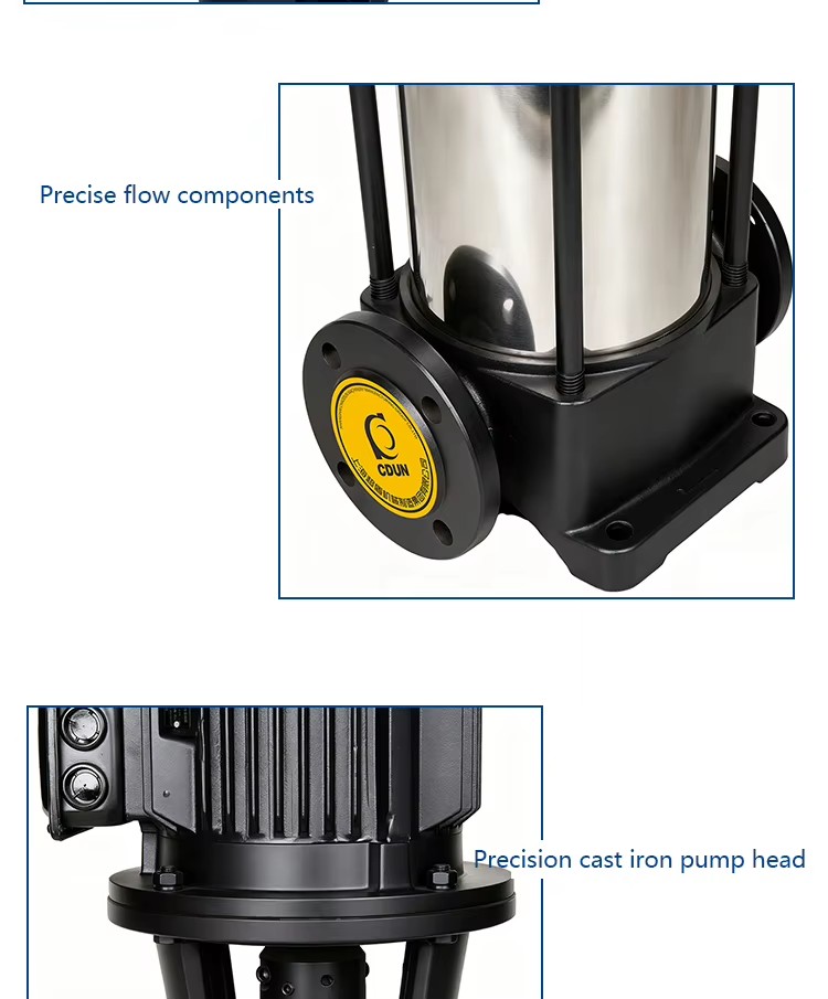 ChaodunPump CDM/CDMF Vertical Multistage Centrifugal Pump Booster Variable Frequency Pump