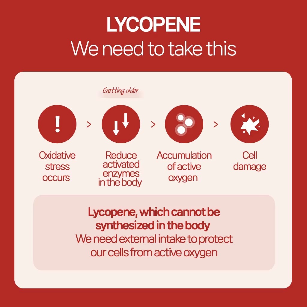 Top Selling Funeat Lycopene Vital Plus Premium Tomato Extract Rich Vitamins B1 B2 B6 E Calcium Iron Zinc Selenium Adults Tablets