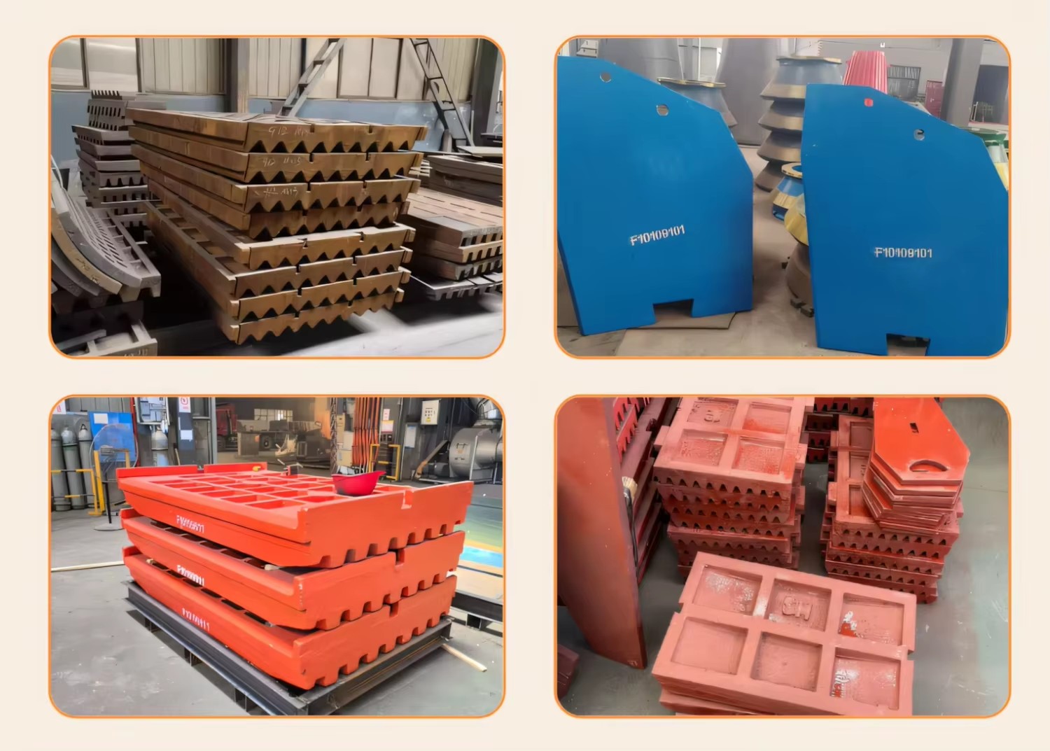 OEM Casted High Manganese Steel Fixed Jaw Plate 900x700 Replacement for PE Jaw Crusher