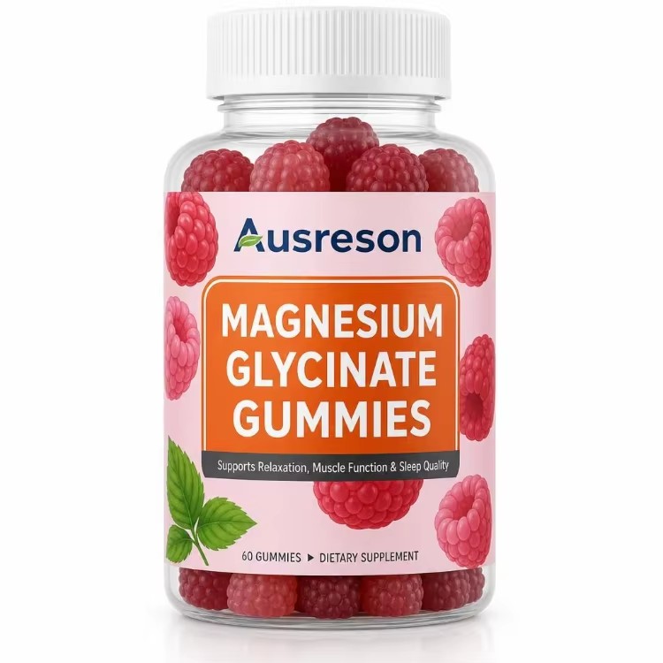 Magnesium Glycinate Gummies High Absorption Chelated Supplement Sleep Support Relaxation Vegan Sugar Free Wholesale Bulk OEM