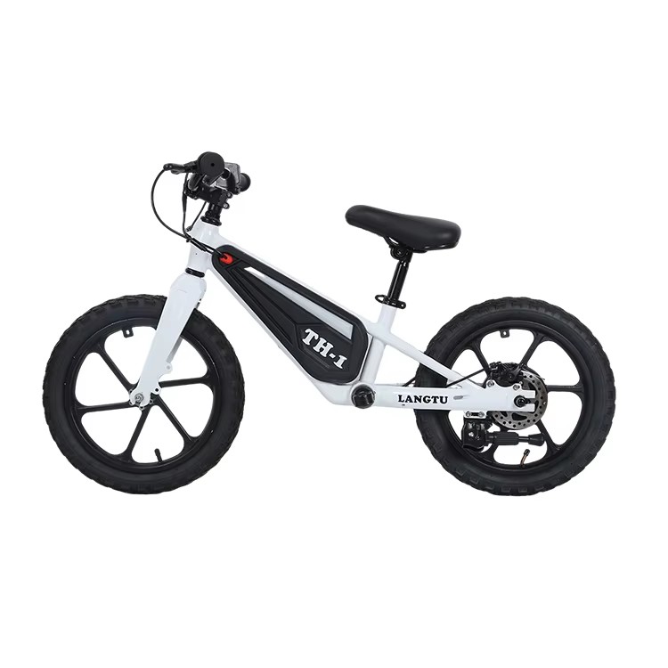 2025 New Product Kids Balance Bike 16 Inch Scooter Bike 250W Lithium Battery Brake Line Magnesium Alloy Frame Single Speed