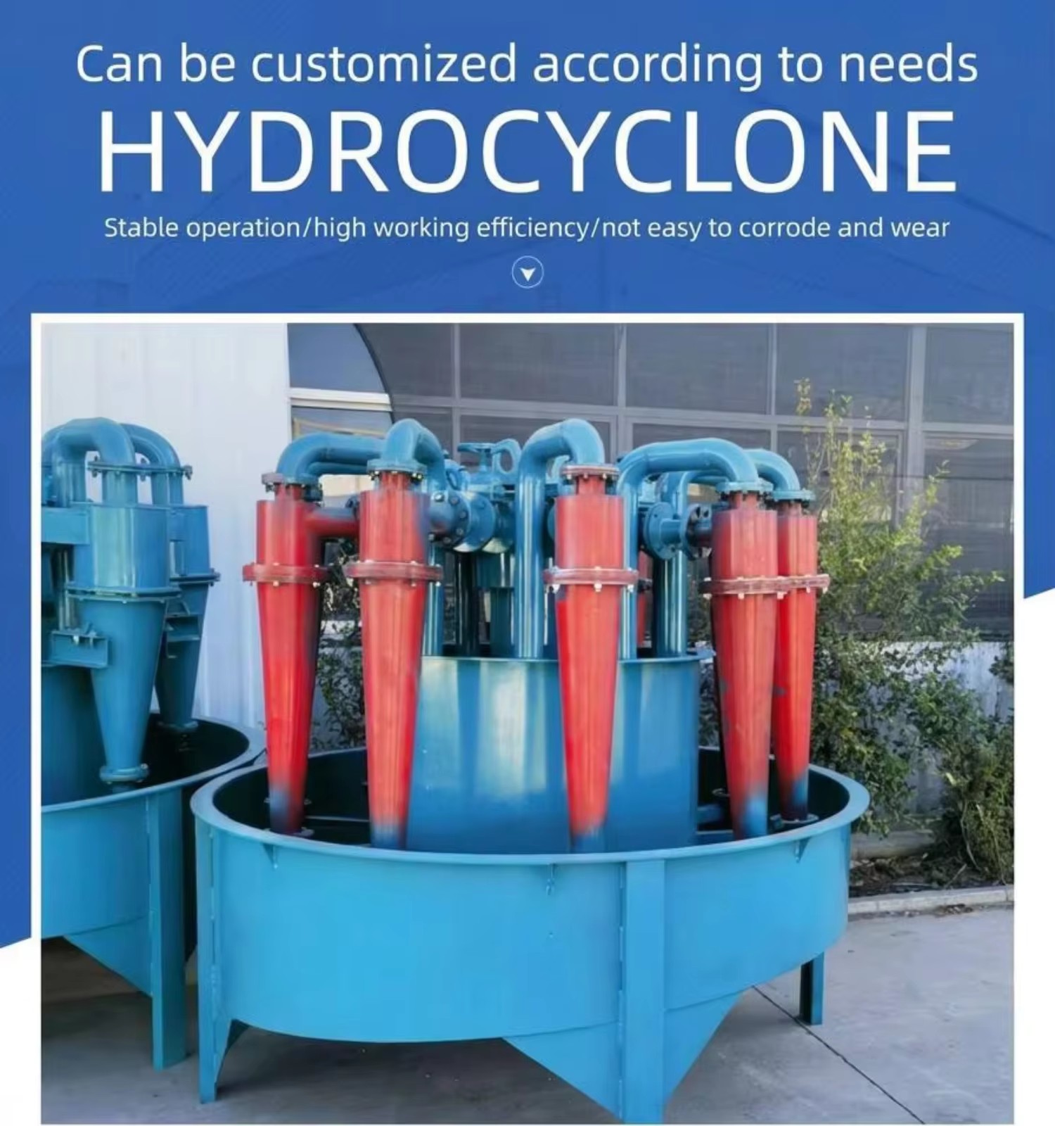Hydraulic Hydro Cyclone Gear Bearing Plc Core Components Condition Pump Shafts Sand Removal Solid Liquid Hydrocyclone Separator