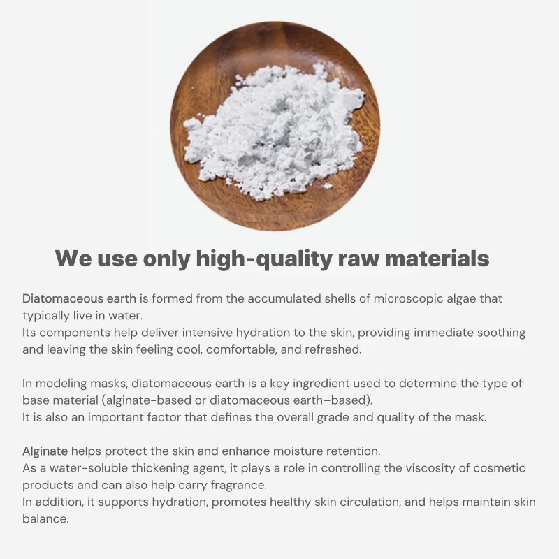 Hotselling Herbal Modeling Powdered Mask 1kg Korean Skincare Face Rosemary Family Pack Oily Skin Firming Deep Cleansing