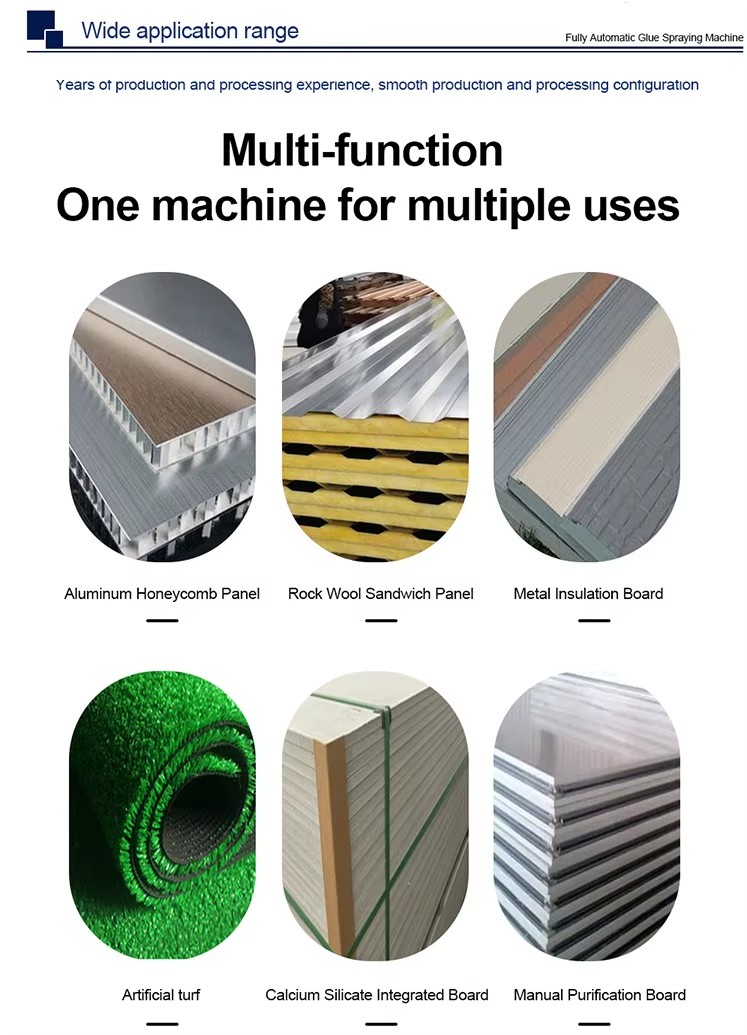 Saved Glue Exterior Honeycomb Panel Refrigerated Truck Body Panels EPS(Expandable Polystyrene) Wallboard Glue Pasting Machine