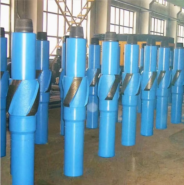 API Spiral Integral Blade Non-Rotating Replaceable Alloy Steel Forged Stabilizer for Well Drilling