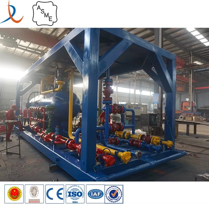 Oilfield High Pressure 3ph Skid Mounted test Separators From