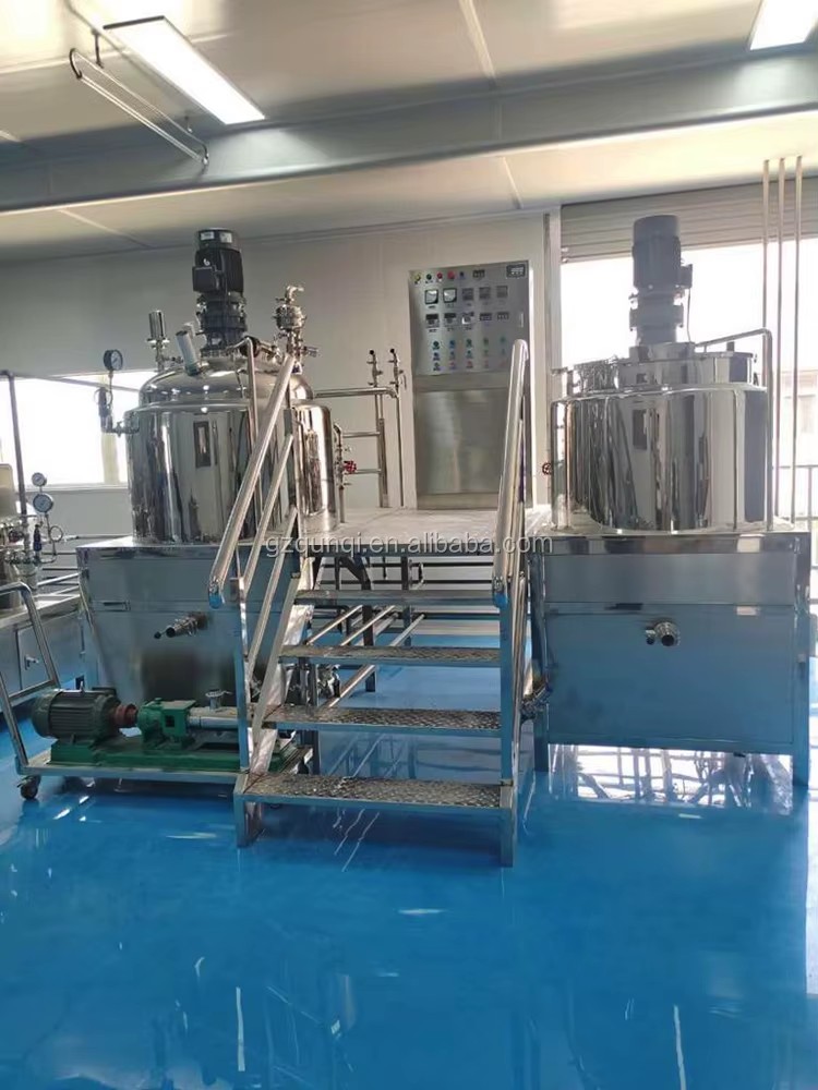 Vacuum Homogenizing Mix Machine for Petroleum Jelly and Shea Butter Paste Heat Processing Equipment